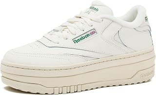 Reebok Club C Extra Platform Sneakers for Women - White Leather Chunky Tennis Shoes Sizes 5-11