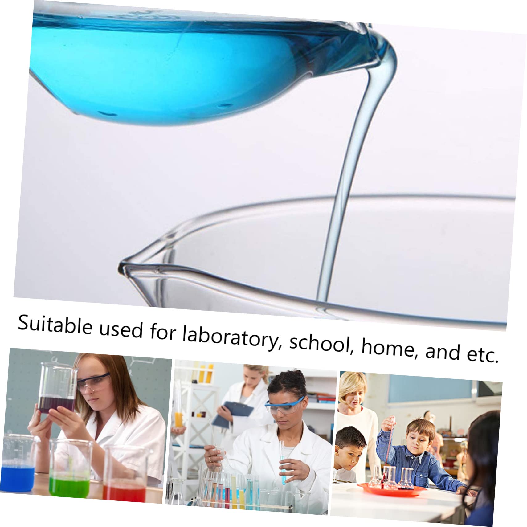 Glas-Verdampferschale – 150 Ml, Flacher Boden, Mit Ausguss, Rund, Weiß – Für Labor, Chemie & Hobby