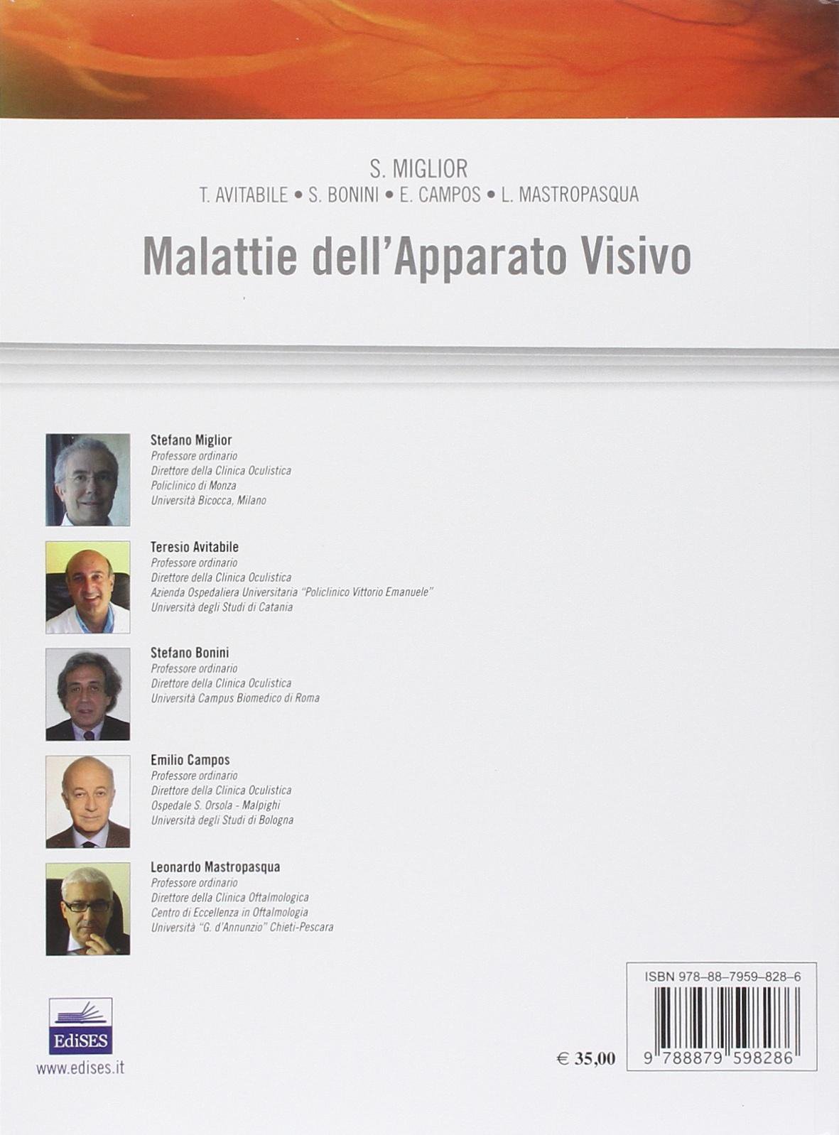 Malattie dell'apparato visivo