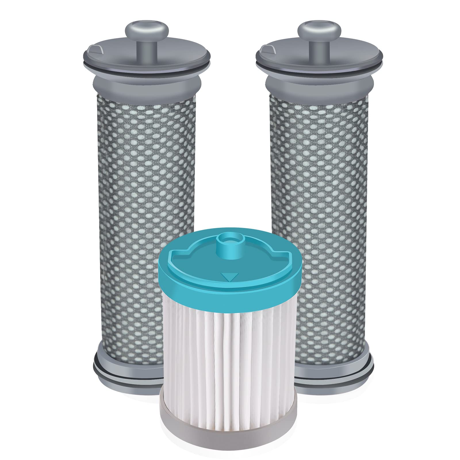 Filter Replacement Compatible with Tineco A10 A11 Hero A10/A11 Master PURE ONE S11, PWRHERO11 Cordless Vacuum Cleaner, 2 Pack Pre Filters & 1 Pack HEPA Filter