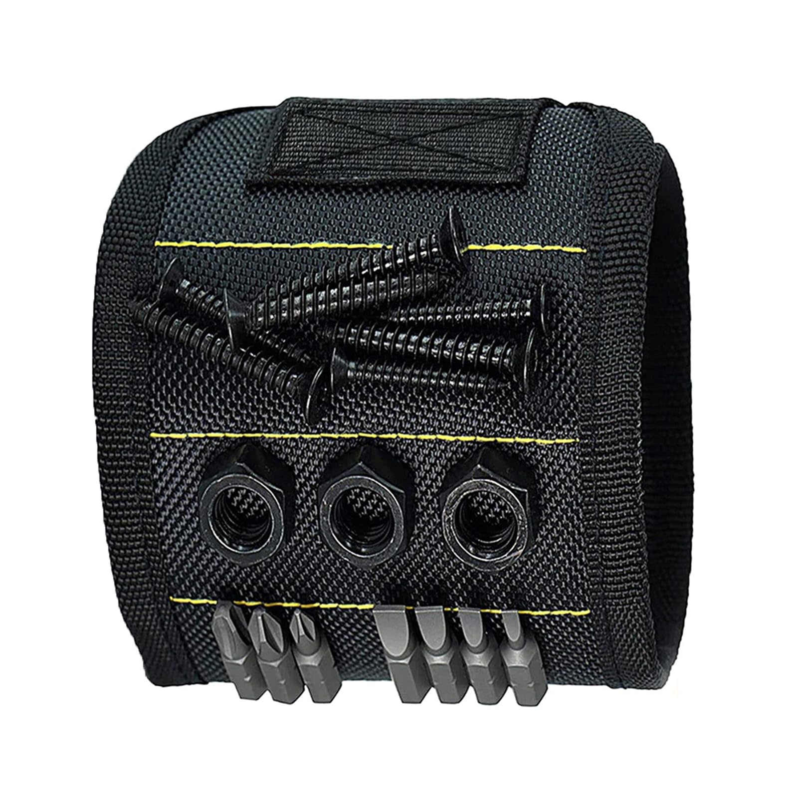 LIUZIKUN Magnetic Wristband for Tool Father Colleague with Magnets Adjustable Size Suitable for Fixing with Screw Nails Wrenches