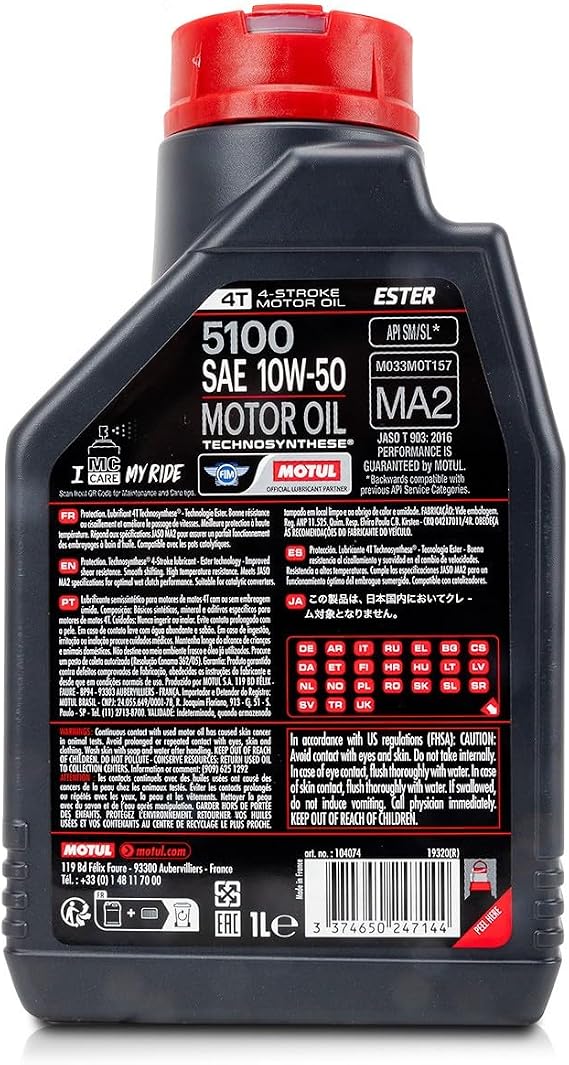 Aceite Motul 5100 4t 10w50 1l