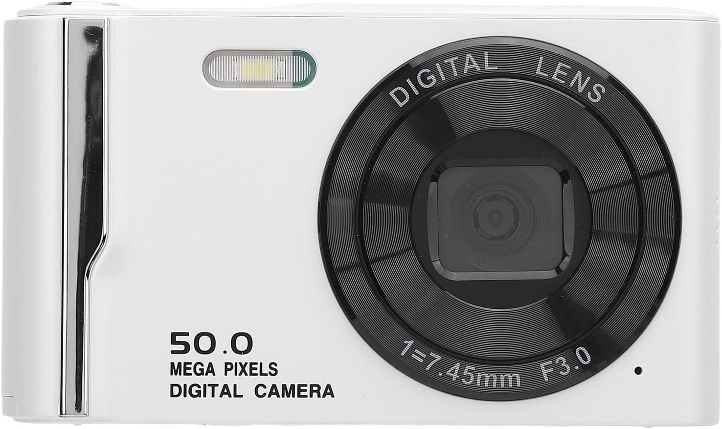 Sanpyl Digital Camera, 4K 50MP Cameras for Photography and Video, 16X Zoom 2.8in LCD Screen Vlog Camera, Portable Camera for Students, Beginners (White)