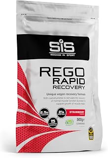 SiS REGO Rapid Recovery - Vegan-Friendly Protein Powder for Muscle Support - 21g Protein Per Serving - 15 Vitamins & Minerals - Sports Nutrition - Strawberry Flavor - 17.6oz