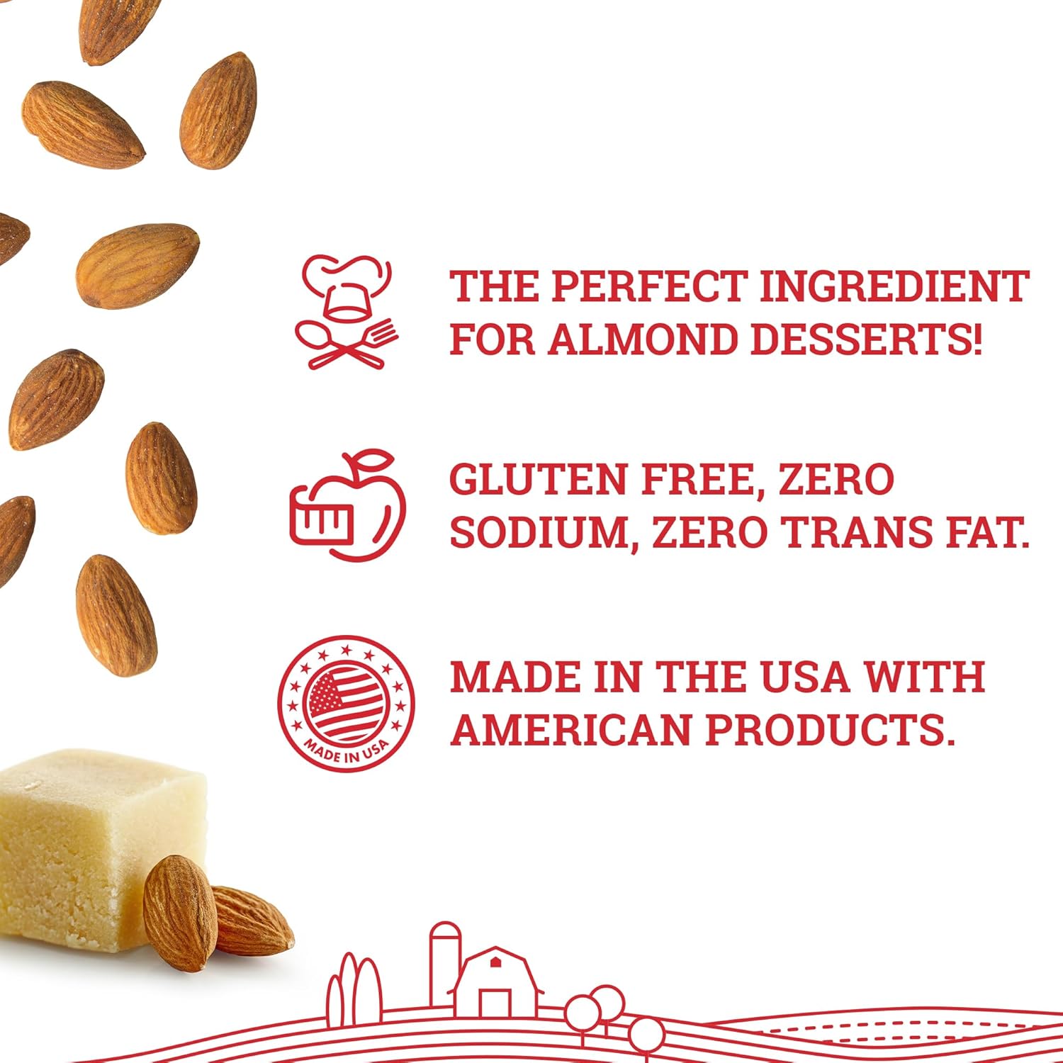Hoosier Hill Farm Almond Paste Pail, 9LB (Pack of 1)
