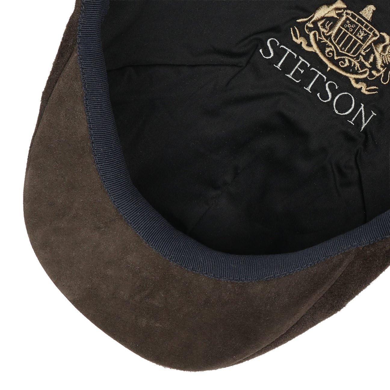 Stetson Texas Goat Suede Flatcap Schirmmütze Uni einfarbig Made in EU Herren Sommer Winter