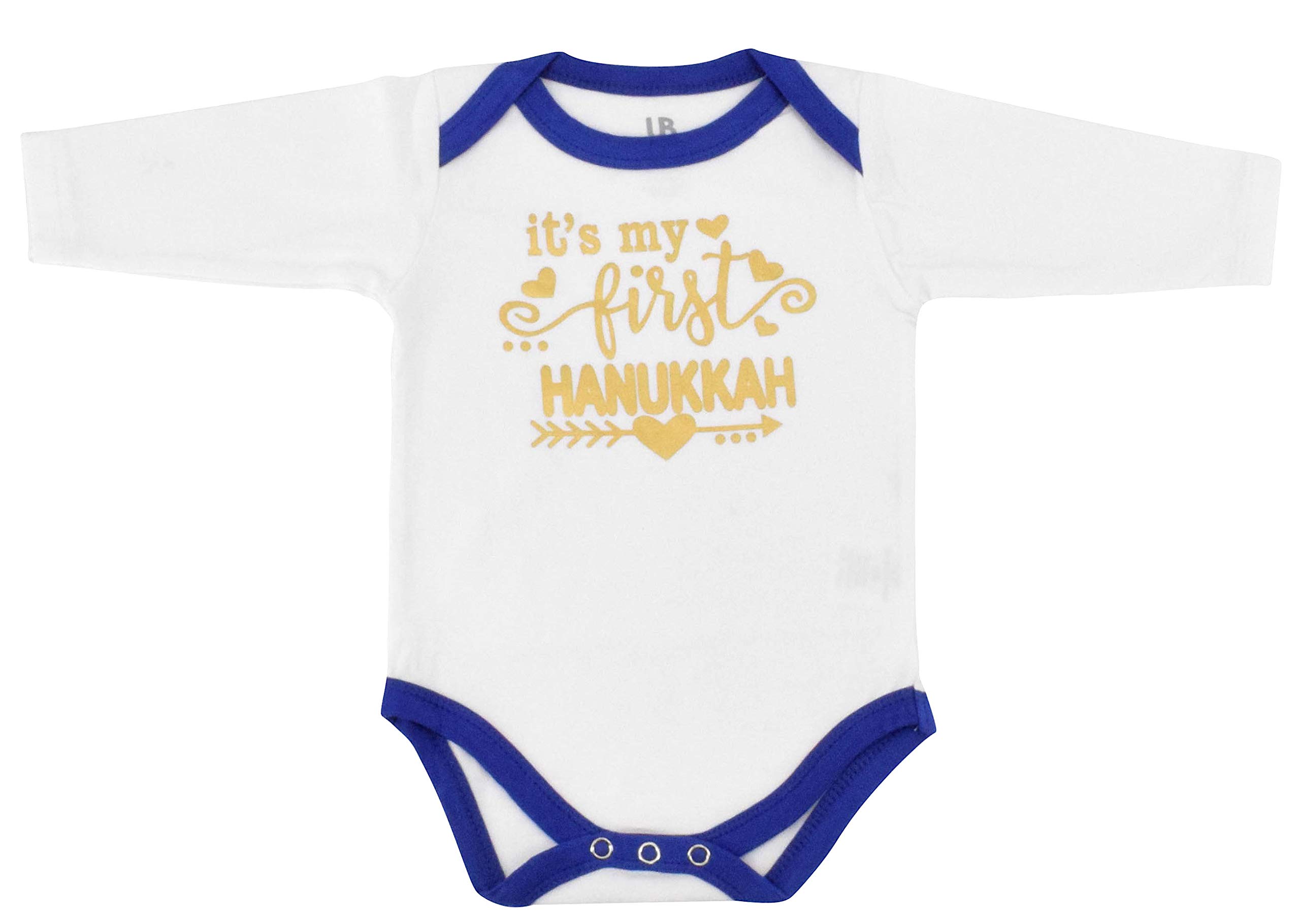 Unique Baby Dziewczęca opaska na głowę z 1. Chanuką, wyprawka, strój tutu, śpioszki