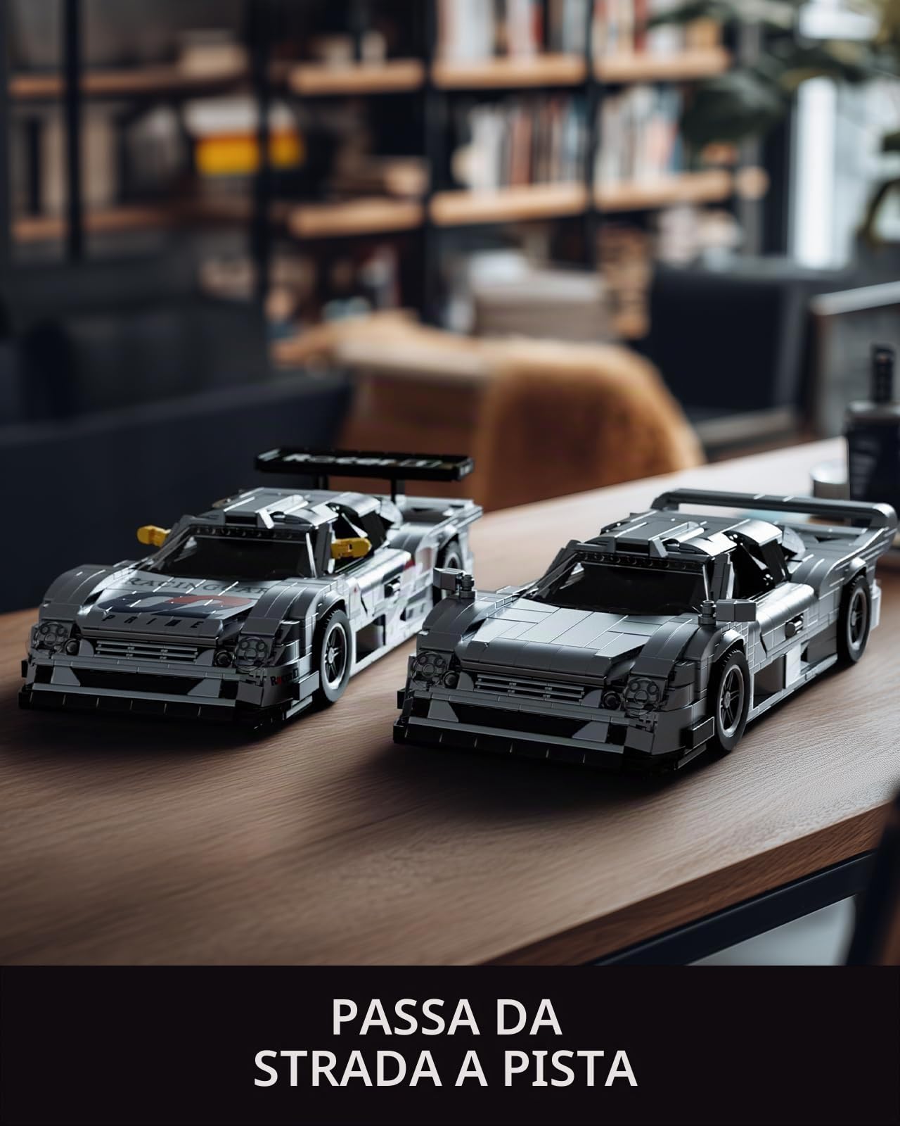 Nifeliz Kit di Costruzione CLX Auto da Corsa, Modello di Auto da Corsa Classico Personalizzabile per Decorazione Domestica, Regalo da Collezione per Adulti Appassionati (1.587 Pezzi, NF10358)