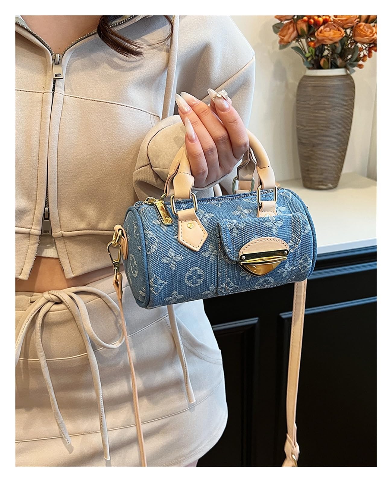 Bolso Vaquero Bolso vaquero for mujer, versátil, bandolera tipo mensajero