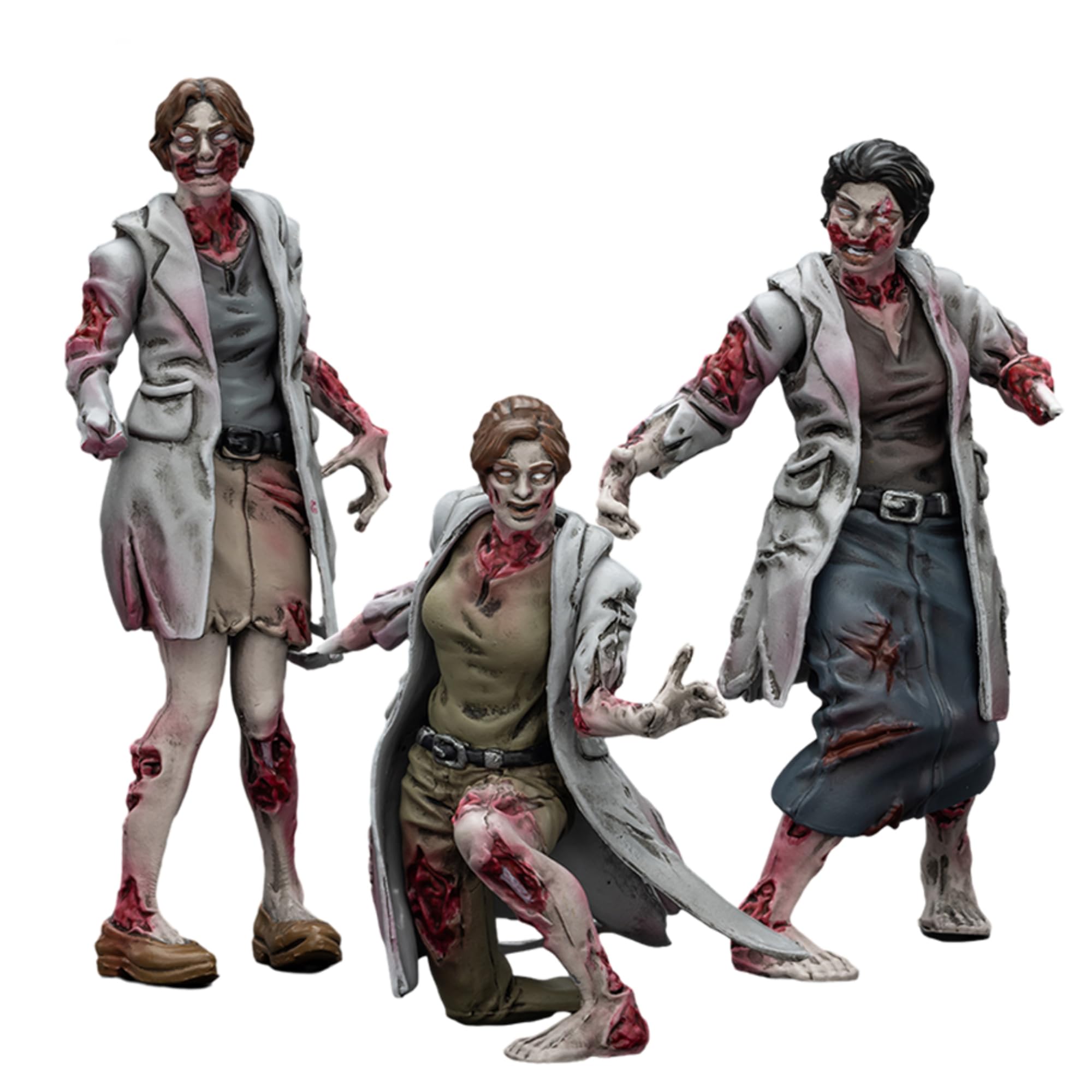 TOYVERSE JOYTOY 1/25 Action Toys, Dark Source Zombie Figure Medics, Suitable for Halloween Articulated Miniature Model Ages 15 and Up
