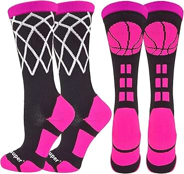 Wurts WSUP Basket Shirts ＆ Logo Socks Basketball Socks Crew Length Basketball Net – MadSportsStuff