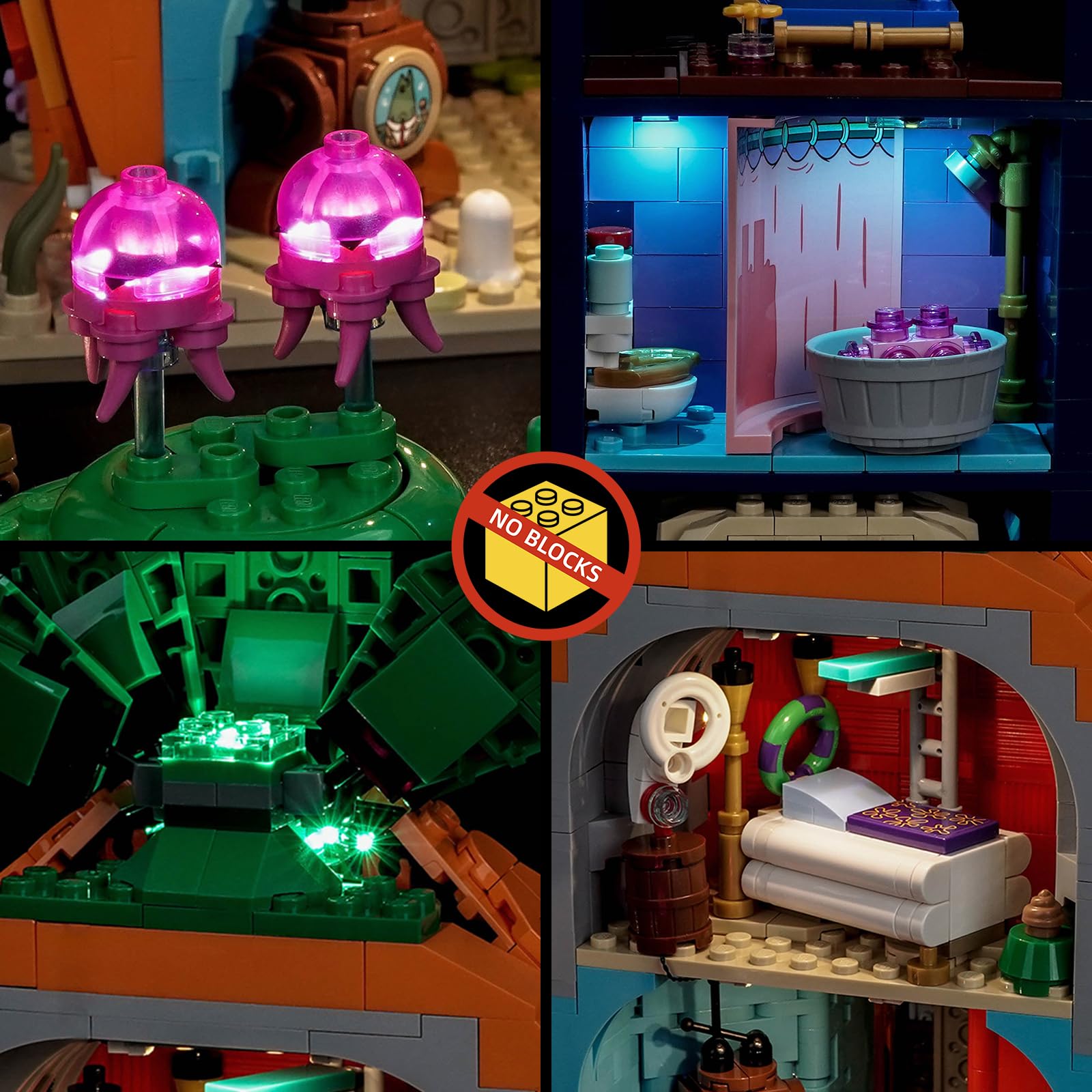 BrickBling Kit d'éclairage à télécommande compatible avec Lego 11386 Bikini