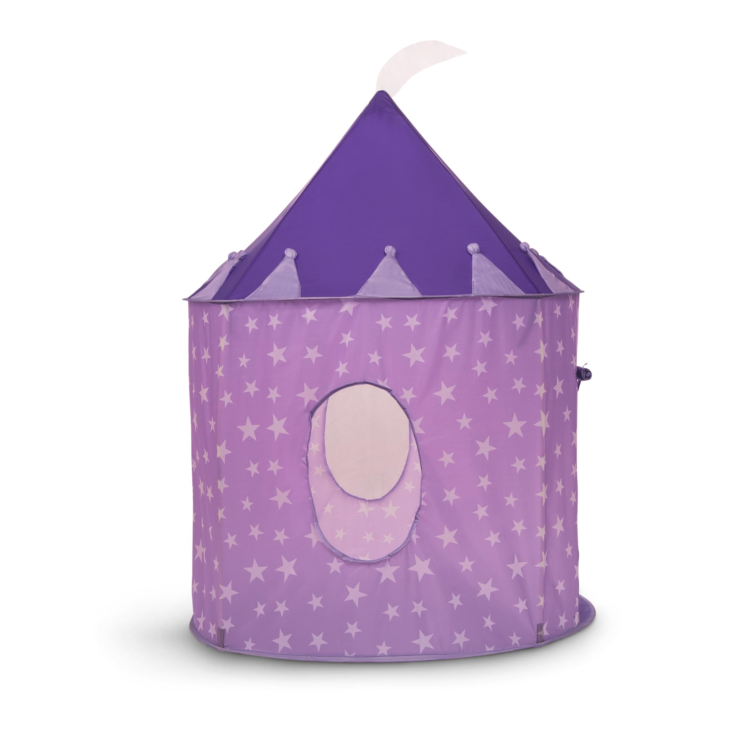 Tenda da gioco lilla per bambini, casa da gioco indoor/outdoor, tenda pop-up rosa stellata per bambini e bambini, parco giochi/piscina con palline e giocattoli da giardino, design rosa