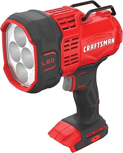 Miniatura 3 de CRAFTSMAN Luz de trabajo LED V20, linterna de foco, 2500 lúmenes, focos recargables de mano, inalámbrico, solo herramienta (CMCL060B)