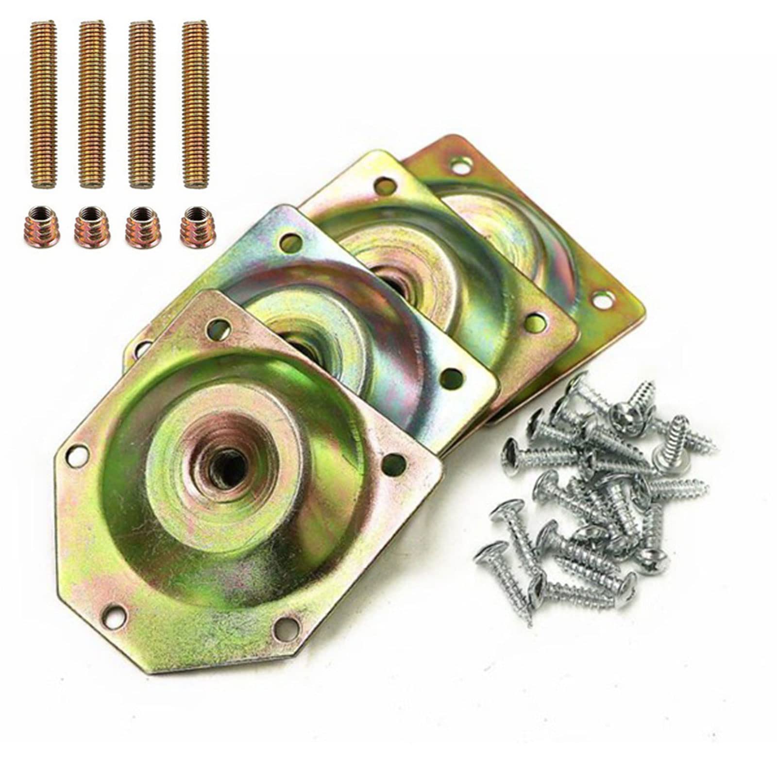 LAMDNL 1 Lot De Plaques De Montage De Pieds Avec Vis