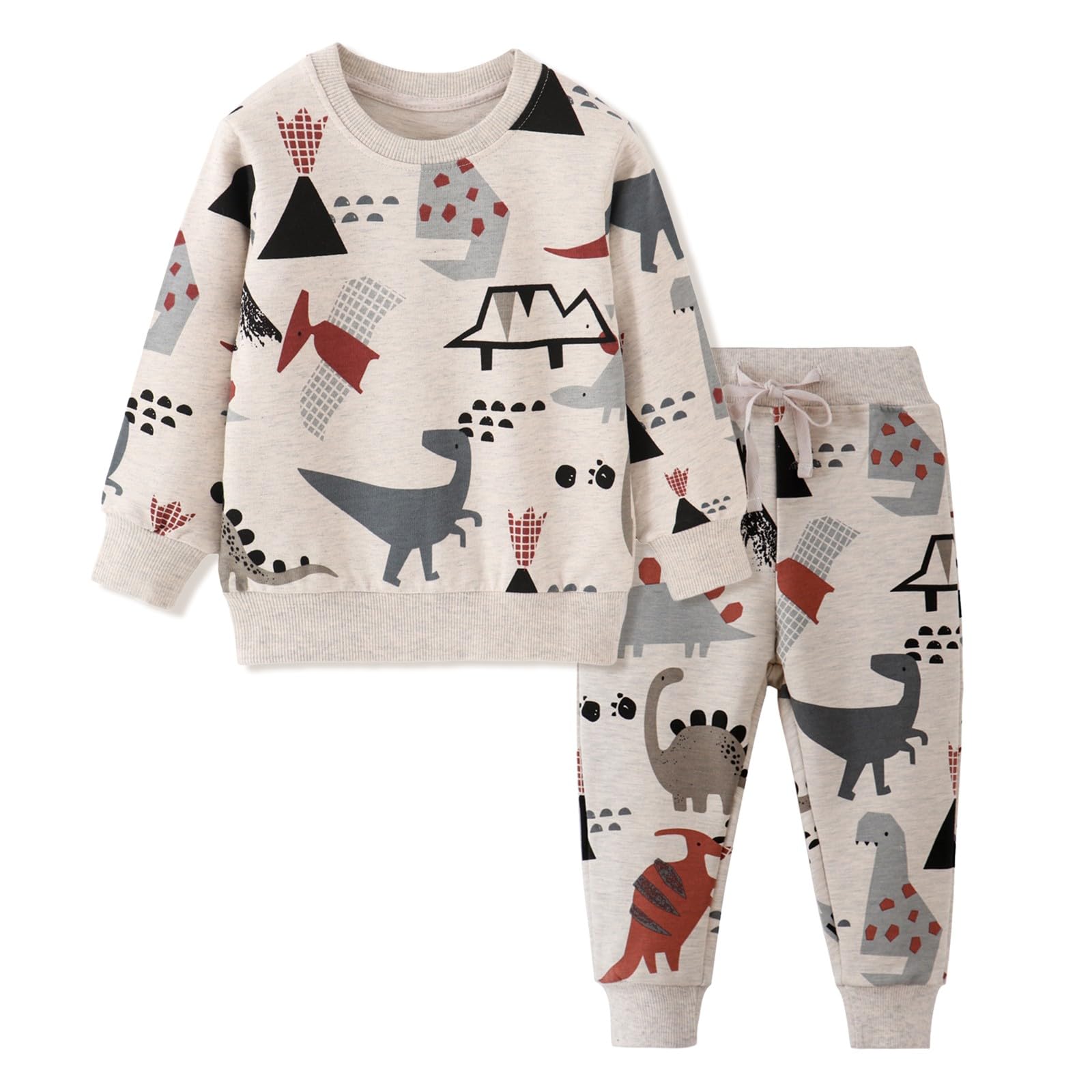 Volunboy Ensemble de vêtements pour petit garçon - Pull à manches longues - Pantalon de jogging - Tenue 2 pièces