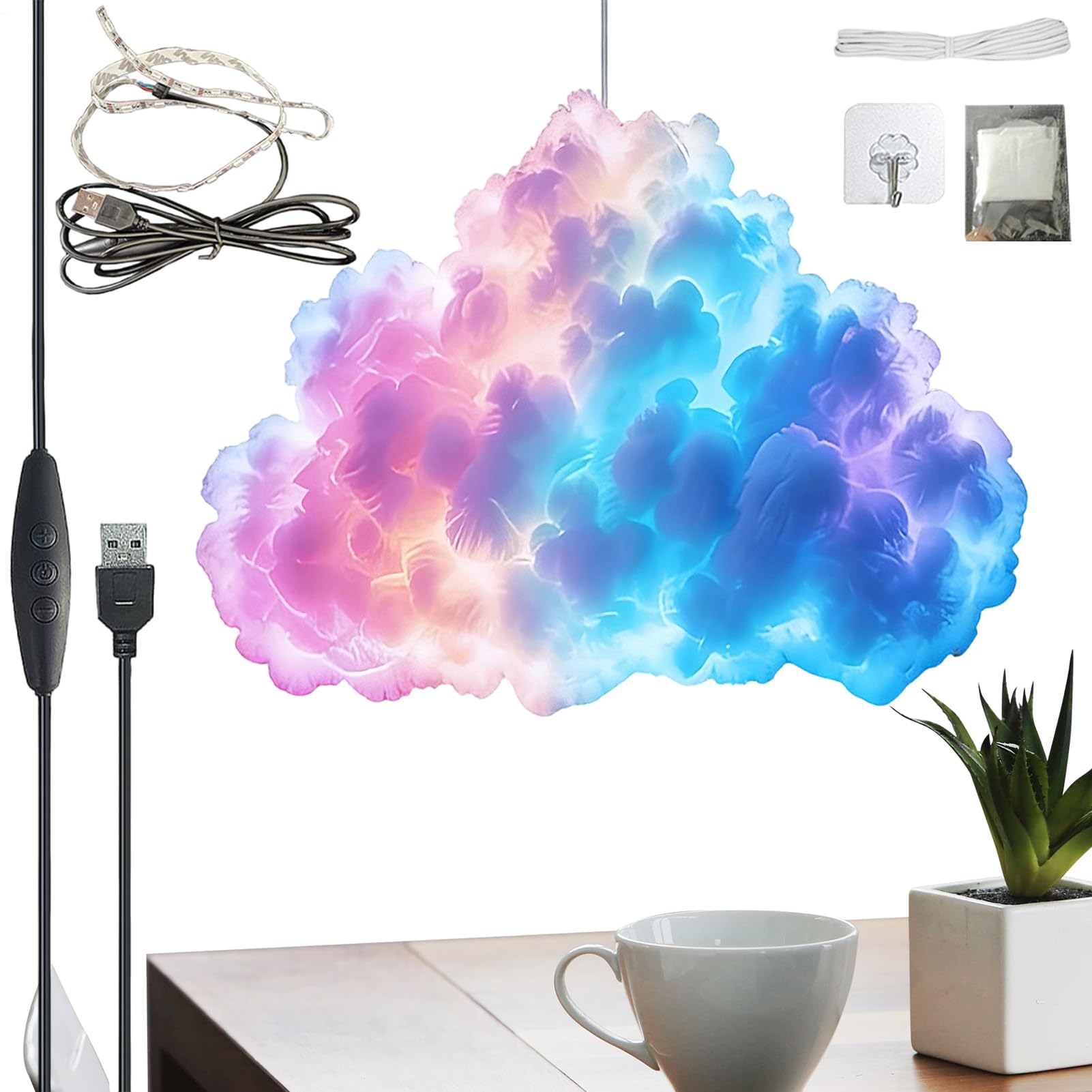 Iluminación 3D RGB para pared que elimina la oscuridad en habitaciones y salas gaming 8