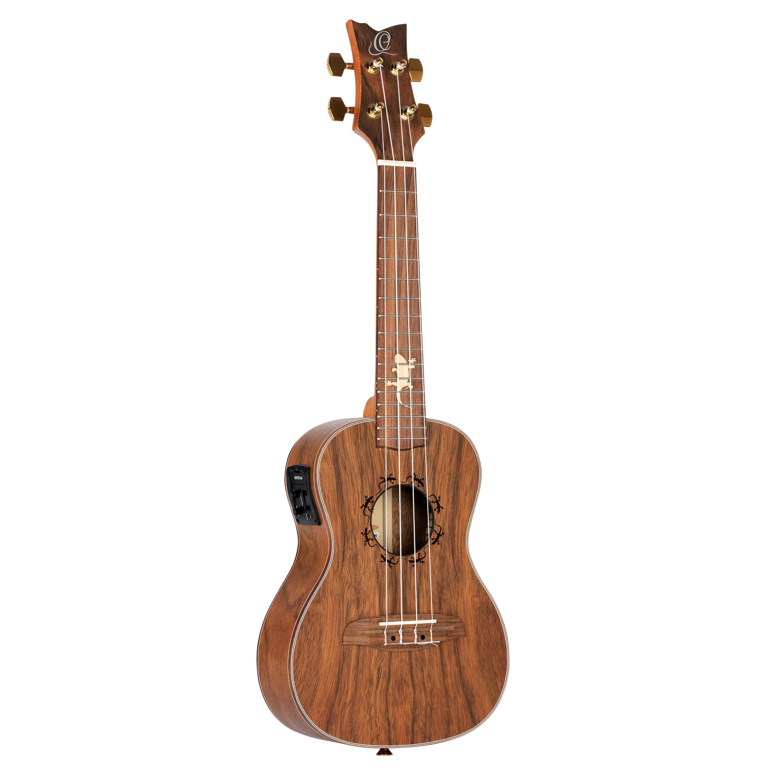 Ortega LIZARD-CC-GB Ukulele Lizard Series Concert Estuche incluido - Paldao natural