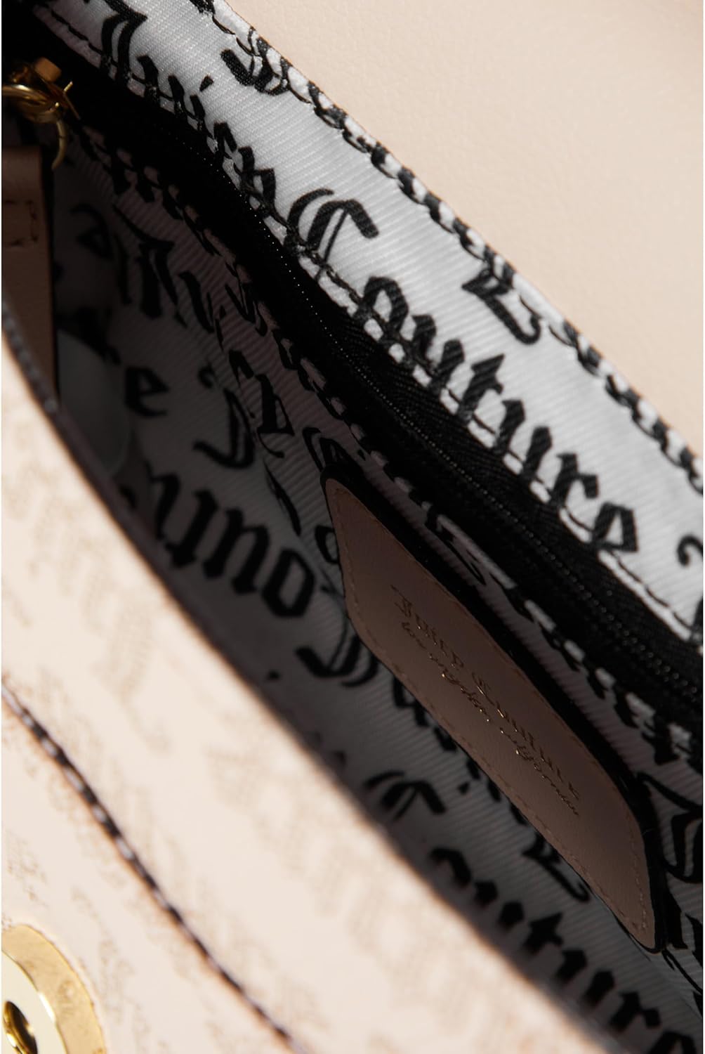 Juicy Couture Modern Chic Crossbody Sandstone Gothic Logo One Size