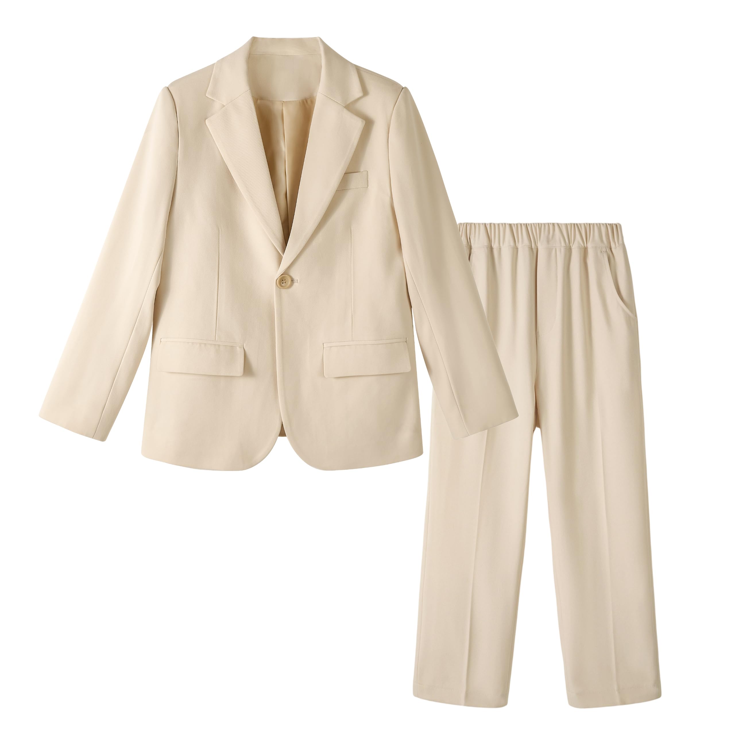 LOLANTA Conjunto de Traje de 2 Piezas para niños, Chaqueta y pantalón, Ropa Informal o Traje para Bodas, pajes, 3-13 años