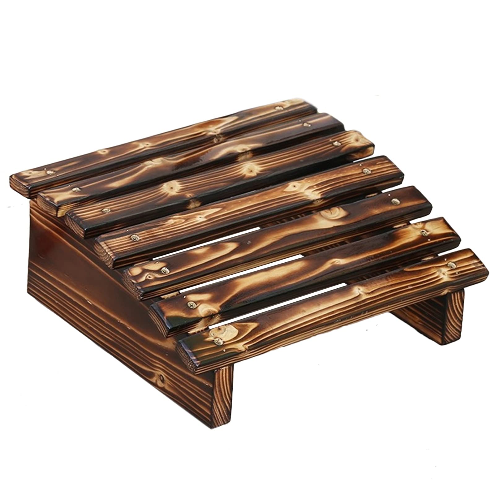 Poggiapiedi Marrone Inclinazione Poggiapiedi di Legno, sotto Lo Sgabello di Supporto per I Piedi della Scrivania del Ufficio, Accanto al Divano, Mantieni La Posizione Seduta