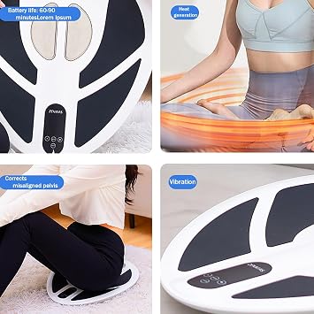 Sit-on-Top Pelvic Floor Training Chair, Adjustable Energy Intensity/Three Modes, Pelvic Muscle Strengthening Device, Improves Sagging Buttocks, for Men/Women