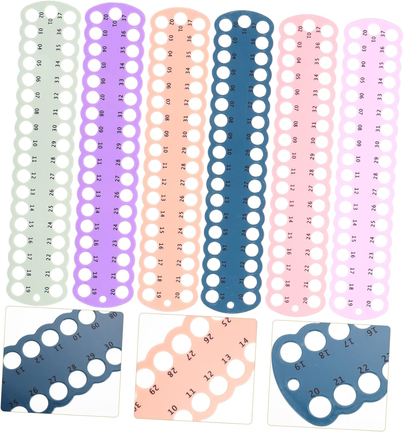 BELLIFFY 6pcs Thread Holder Durable Household Embroidery Organizer for Cross Stitch and Floss Storage Convenient Thread Classification System