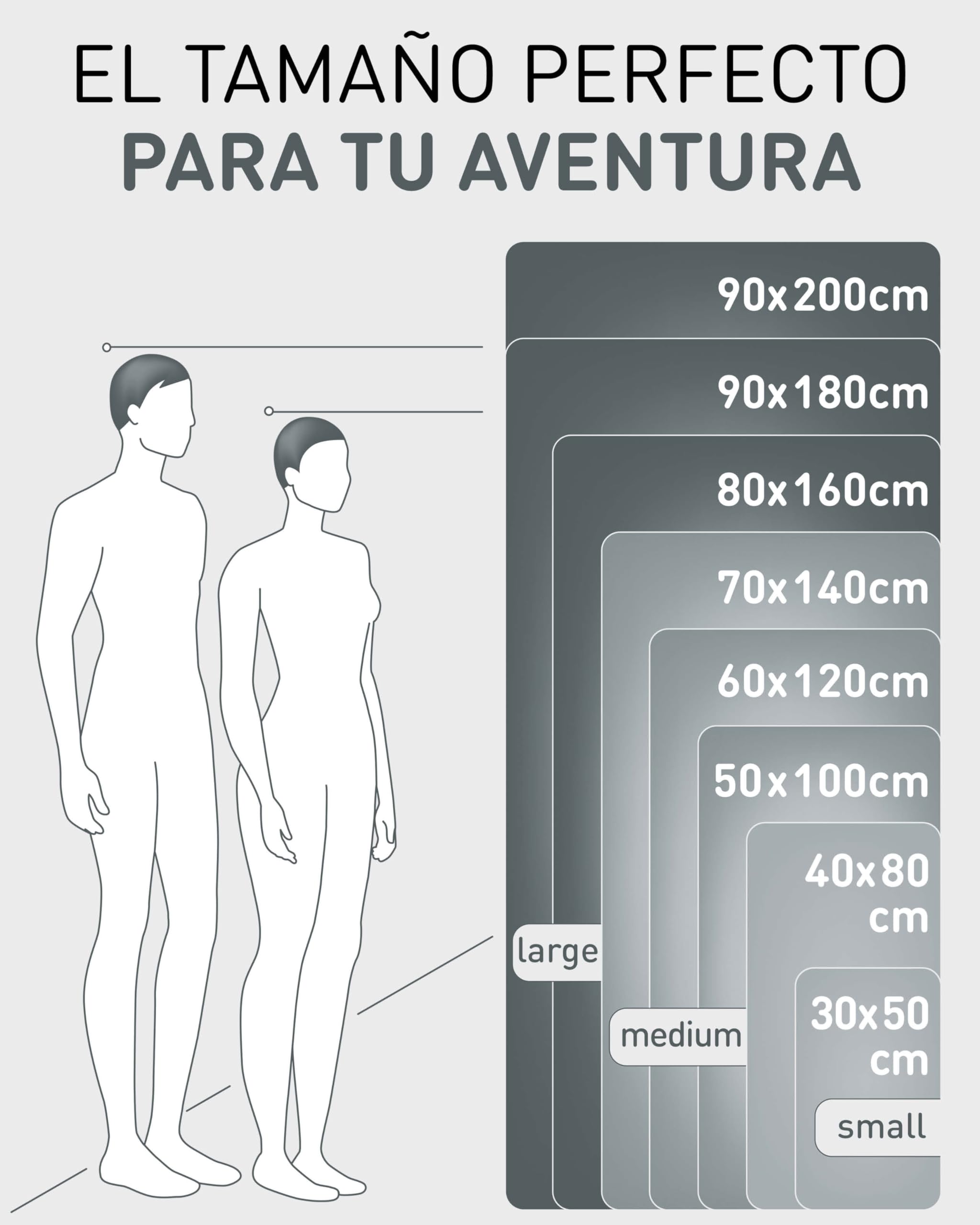 Fit-Flip Toalla Microfibra Gimnasio - compacta, Ultraligera y de Secado rápido – Toallas para Gym, Piscina, Viaje, Natacion y Playa Grande — view 4