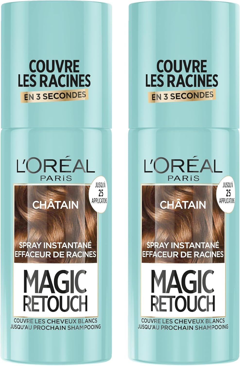 L’Oréal Paris Magic Retouch Instant Spray for White Roots and Hair – Maroon, 2 x 75 ml