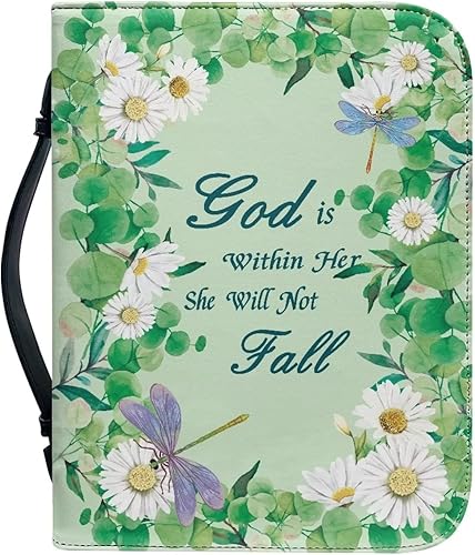 TODIYADDU Funda para Biblia de gran capacidad para mujeres y hombres, bolsa de mano de iglesia, bolsa de estudio, bolsa de Biblia, accesorios para