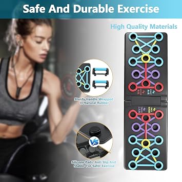 Push Up Board 26-in-1, Foldable Home Workout Equipment