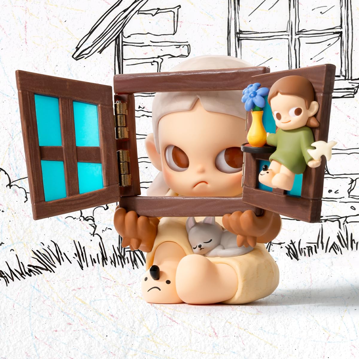 POP MART Zsiga Through Another Window Figure 1PC Articulated Character Premium Design Gifts for Women Fan-Favorite Collectible Art Toy - Image 3