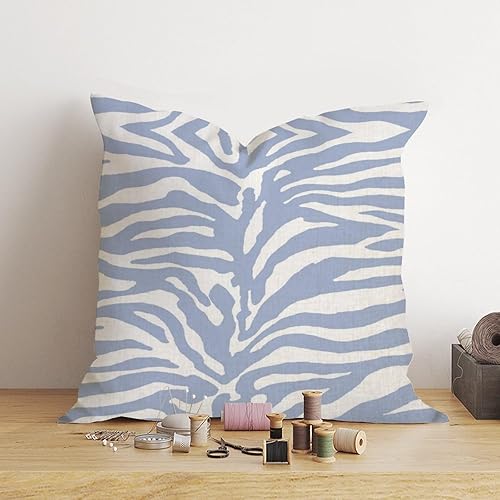 Miniatura 4 de Fundas de almohada con estampado animal de cebra, Serengeti Tiger Print Animal Cushion Cover 20x20in Chinoiserie Funda de almohada asiática Eurosham