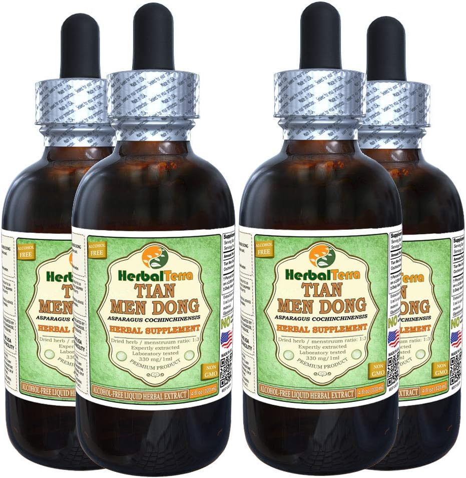 Tian Men Dong, Asparagus (Asparagus Cochinchinensis) Glycerite, Dried Root Powder