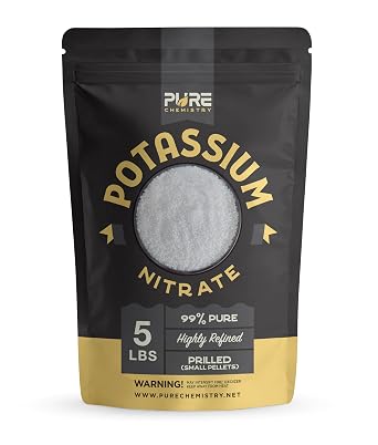 Ecoxall Potassium Nitrate Pellets, 99% Pure, 5 lbs | Tree Stump Remover, All Purpose Fertilizer for Plants, Grass, Indoor and Outdoor, Lawn Care, Industrial-Grade, Prilled
