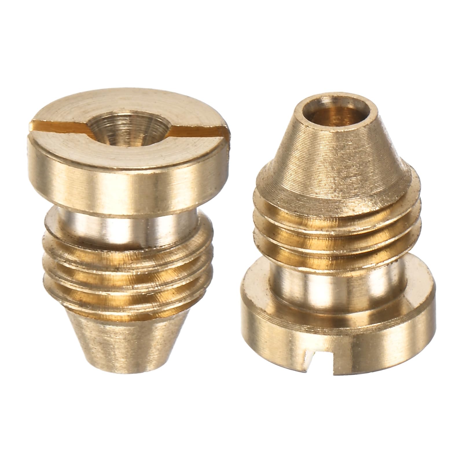 M METERXITY 2-Pack Foam Cannon Orifice Nozzle, 1.25mm Brass Universal Thread Tips for Snow Foam Lance/Garden Hose/Kitchen Cleaners, Sprayer Connector Replacement Nozzles