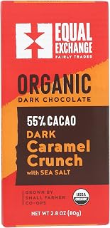 Equal Exchange Organic Dark Chocolate Caramel Crunch And Sea Salt, 2.8 oz