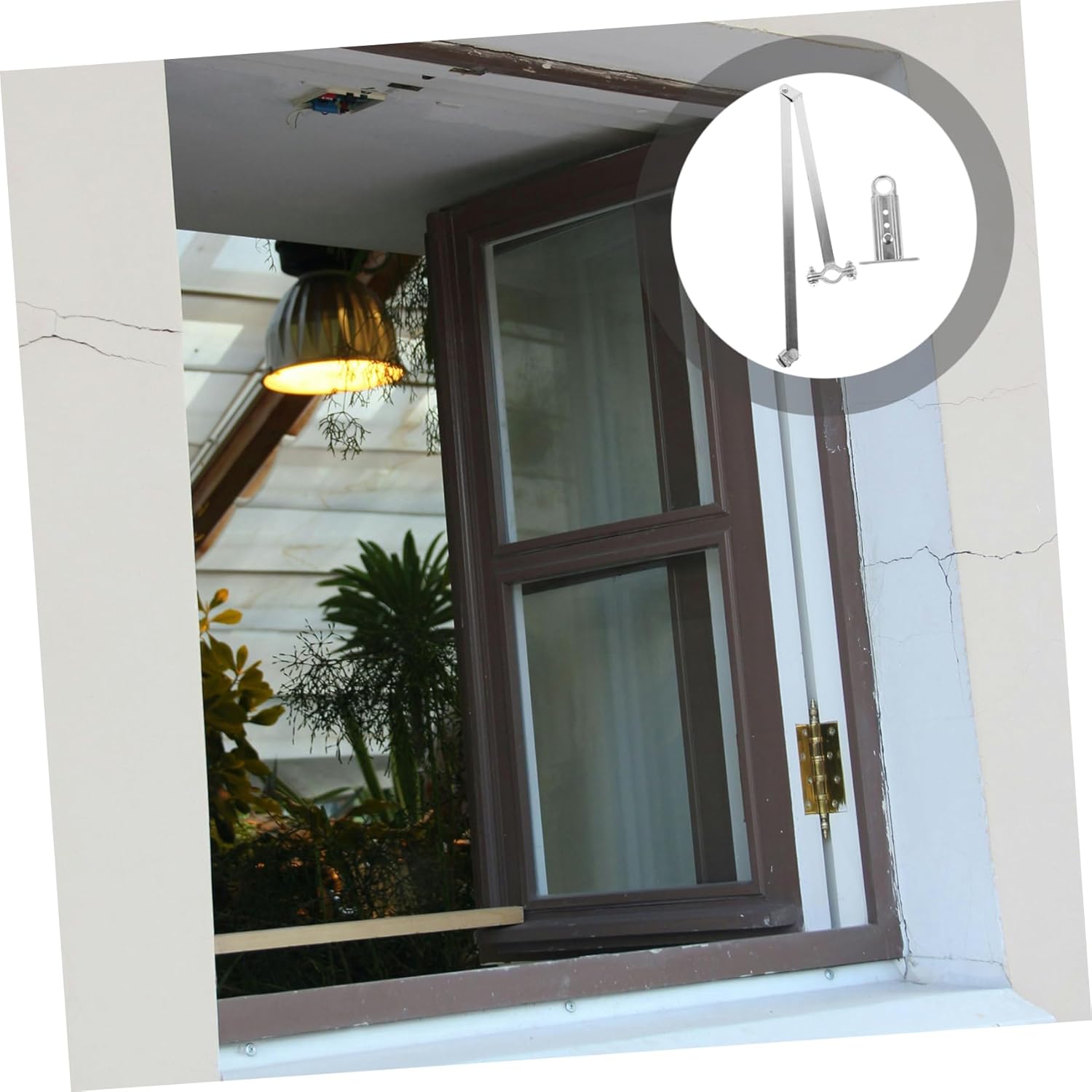 1set Automatic Vent Opener for Greenhouse Hand Crank Window Opener Sturdy Bracket Effortless for Homes Offices and Factories Enhanced Air Circulation and Stability