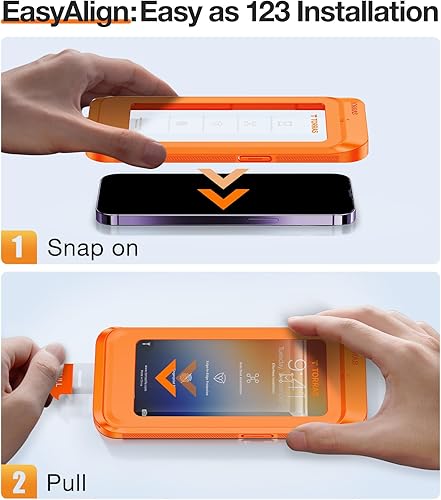 Miniatura 6 de TORRAS Protector de pantalla mejorado DiaShield 3D para iPhone 15 Pro Max, vidrio templado, paquete de 2