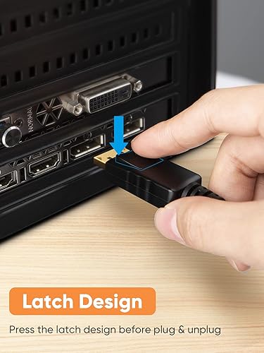 Vista 14 de CableCreation Cable DP a VGA de 6 pies, negro, soporta 1080P a 60Hz, conecta dispositivos DisplayPort a monitores, pantallas o proyectores VGA