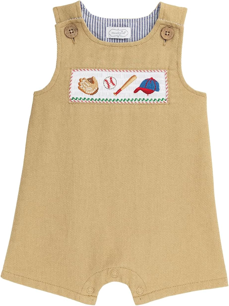 Mud Pie Baby Boy Sports Smocked Jon Jon