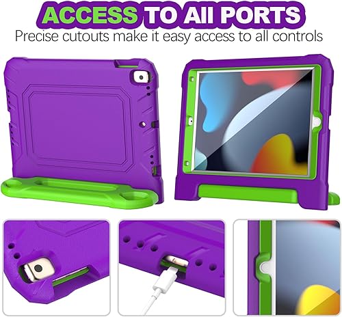 Miniatura 4 de YIHE - Funda infantil para iPad de 10.2 pulgadas 987 generación 202120202019, iPad Pro 10.5 y iPad Air 3, funda para niños con soporte de mango a