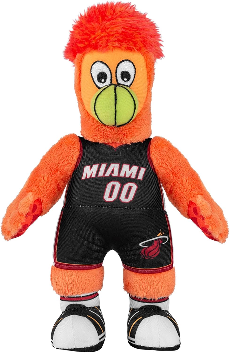 Bleacher Creaturs Miami Heat Burnie 10" Plush Figure- A Mascot for Play or display