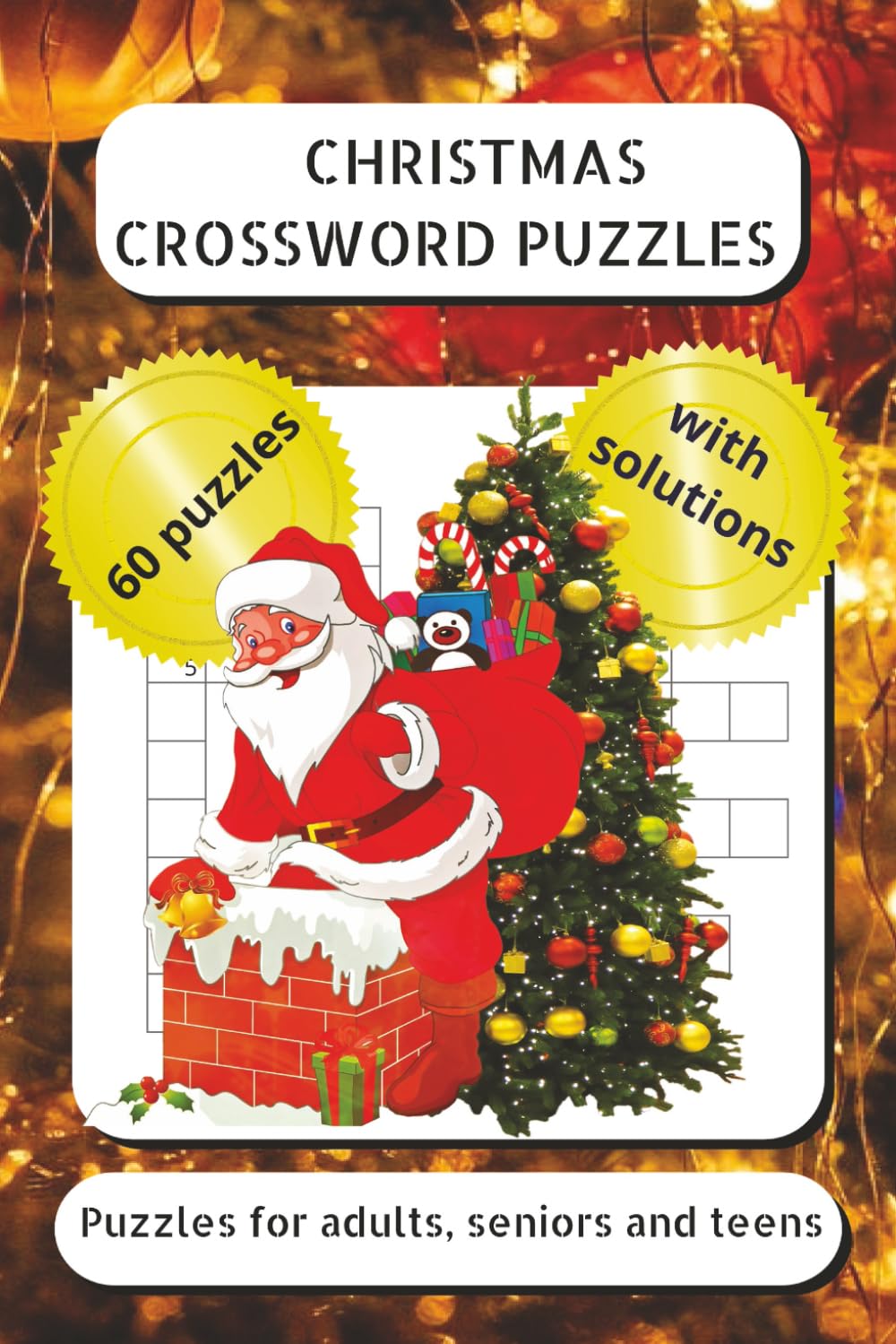 Christmas Crossword Puzzles Book: Crosswords with Easy-to-Read Print about Christmas, holidays, presents and more | 6x9 inches, 120 pages | for get together, giving, travel, leisure time, vacation