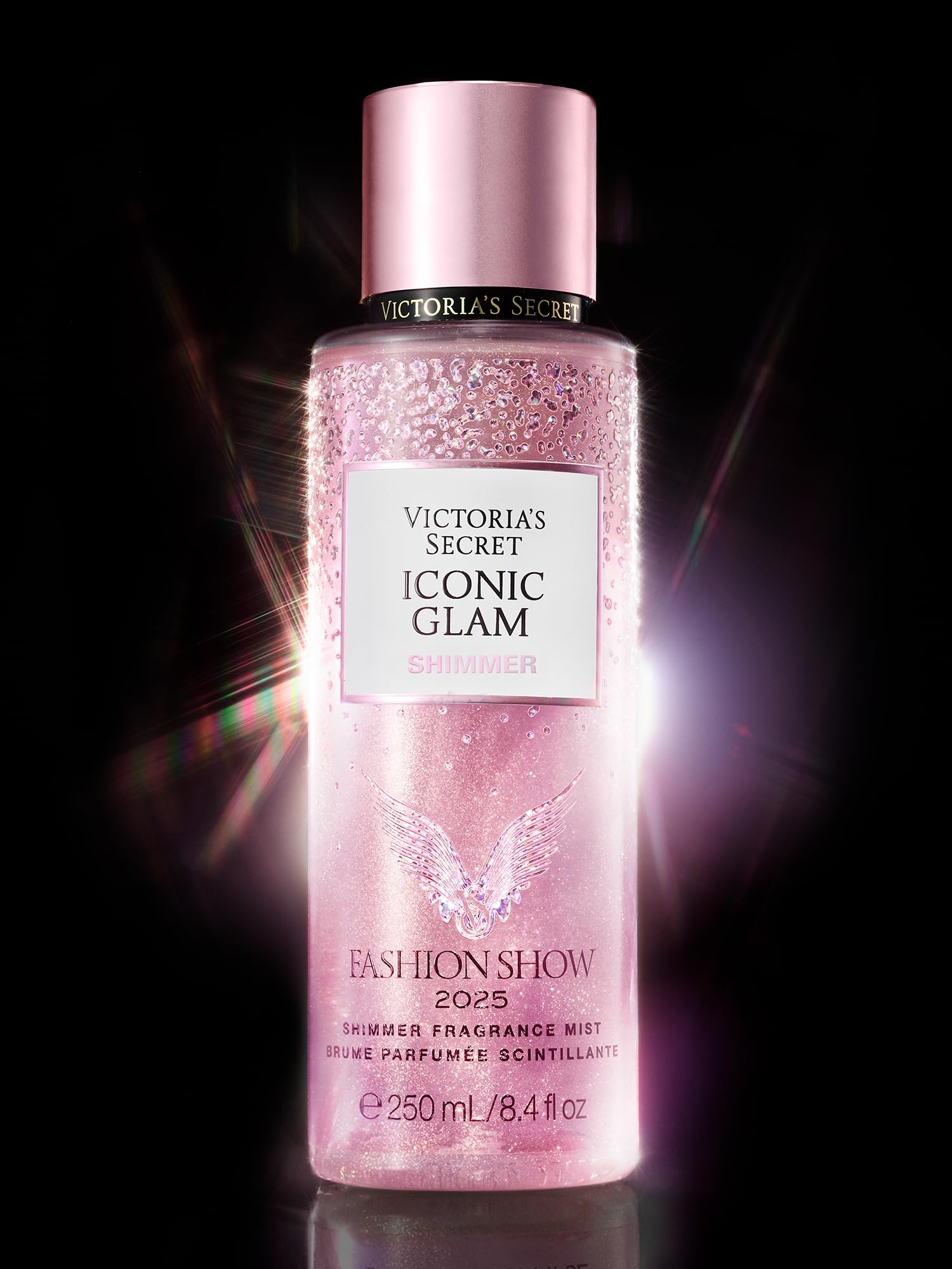 Victoria's Secret Fashion Show Iconic Glam Shimmer Fragrance Mist, Body Spray for Women (8.4 oz)