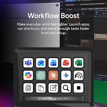 MasterHUB Creator Kit: Customize with full modular base, 15 key IPS