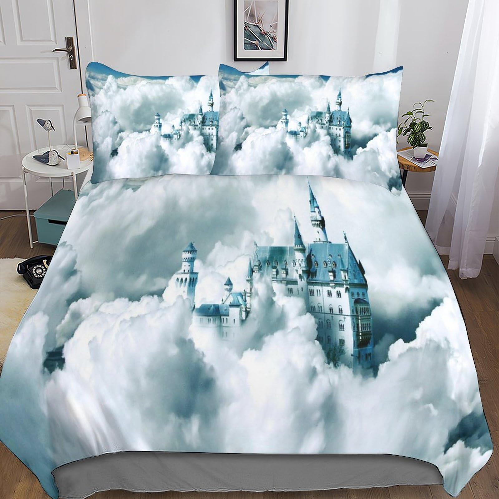 Housse de couette anime imprimée pour décorer une chambre d'ado