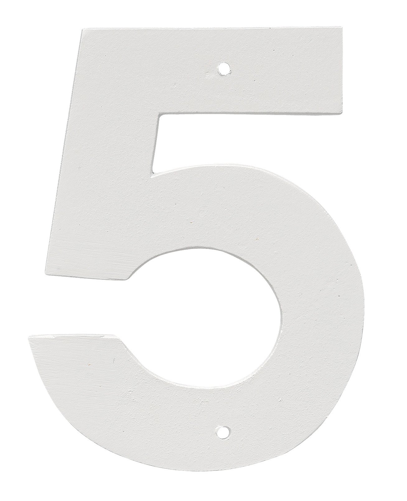 Montague Metal Products HHN-10-W-5 10" Aluminum Outdoor Plaque, Medium, White House Numbers
