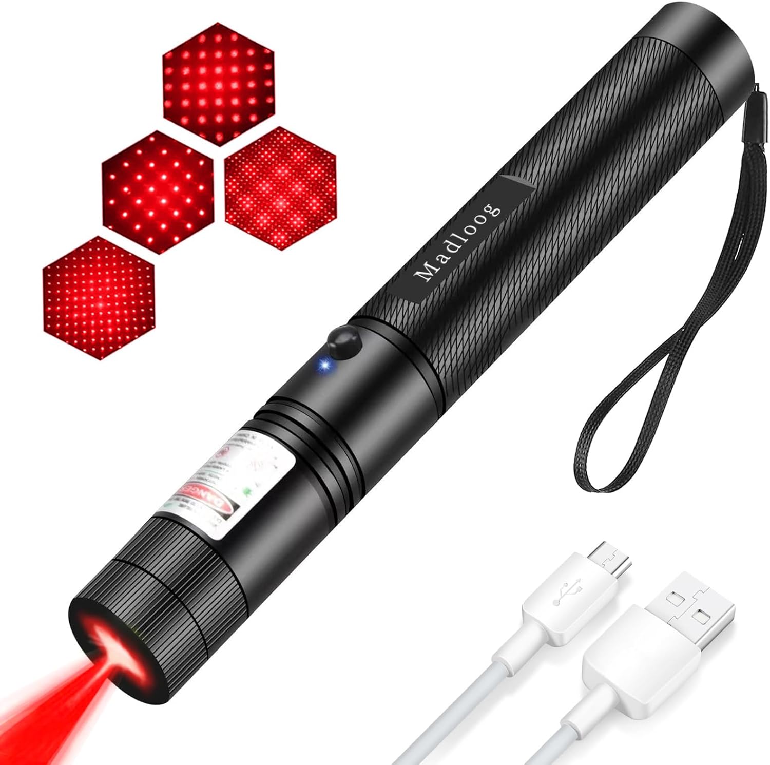 Madloog Long Range Red Laser Pointer,[2500 Metres] Red Laser Pointer