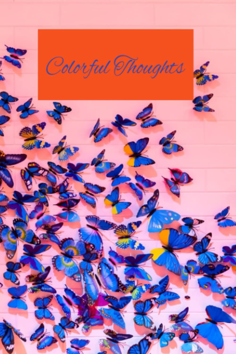 Blue Butterfly Notebook/Journal, 50 Blank Pages, 6 x 9